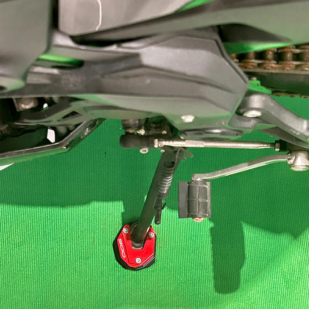 For KAWASAKI Z 650 800 900 1000 Z900 Z650 RS Z1000 SX Ninja 650 1000 Motorcycle Side Stand Enlarged Plate Kickstand Accessories