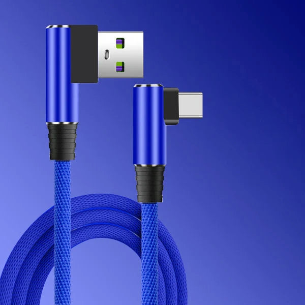 5A 40W USB Type C Cable 90 Degree Elbow Fast Charging Wire For Huawei Mate50 5G USB C Charger Cord For Xiaomi Redmi Poco Samsung