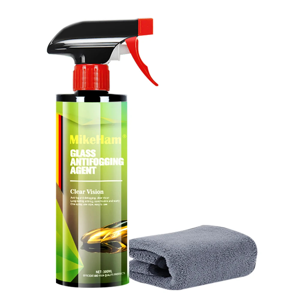 MikeHam Car Glass Anti-fog Spray Interior Windshield Window Long Lasting Prevent Fogging Clear Vision Nano Coating Glass Cleaner