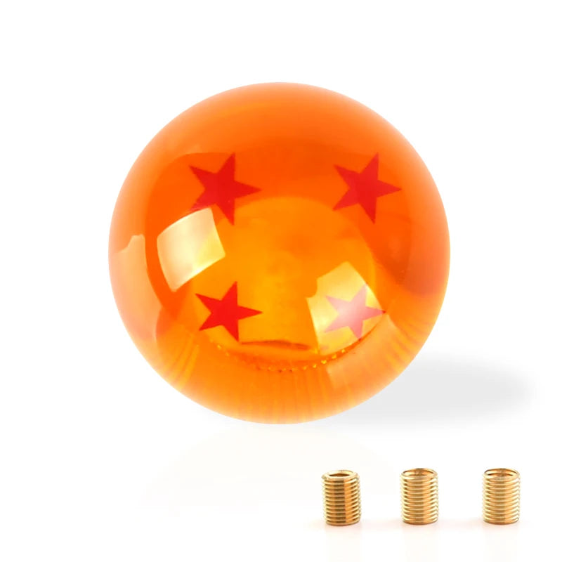 Universal Auto Shift Knob RARE Star BALL Z Orange BALL 54mm Diameter Gear SHIFT KNOB 1-7 STARS