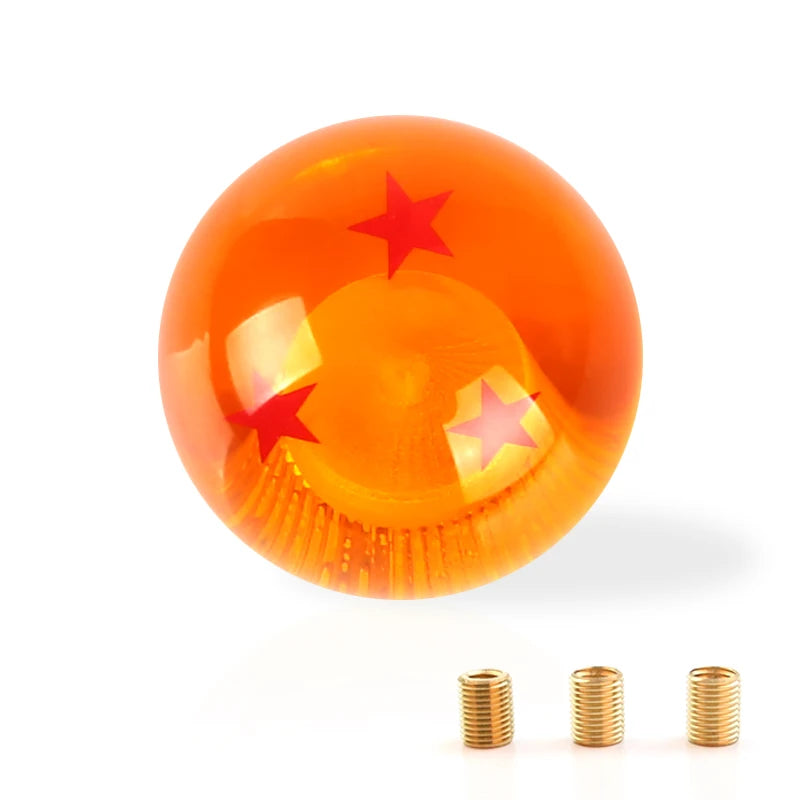 Universal Auto Shift Knob RARE Star BALL Z Orange BALL 54mm Diameter Gear SHIFT KNOB 1-7 STARS