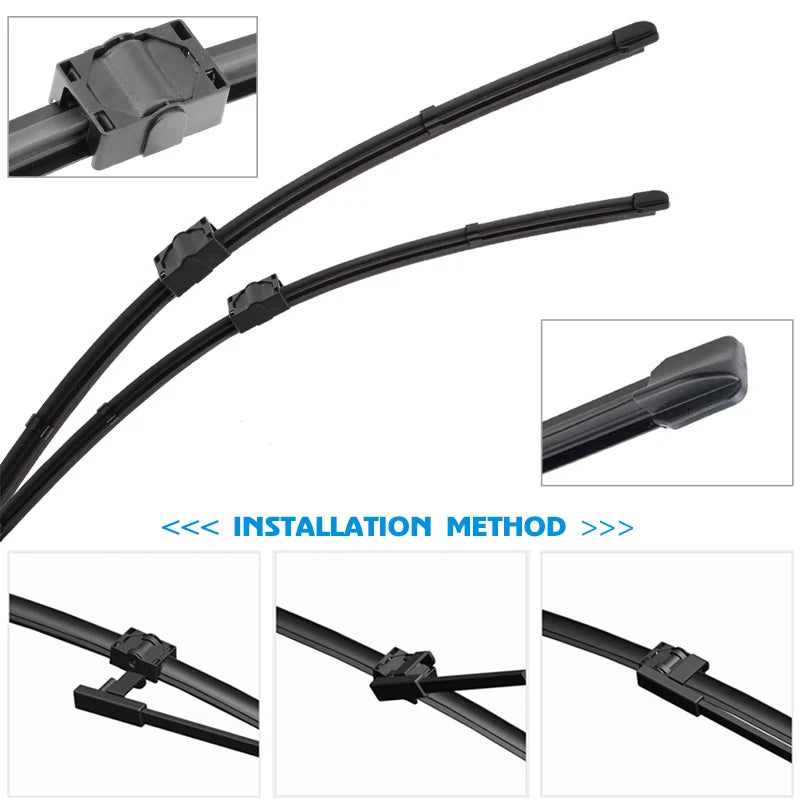 Car Wiper Blade For BMW 3 Series E92 24"+18" 2006-2009 Auto Windscreen Windshield Wipers Blade Window Wash Car Equipped Side Pin