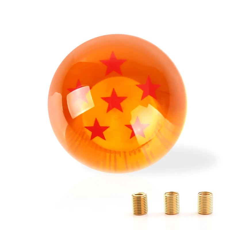 Universal Auto Shift Knob RARE Star BALL Z Orange BALL 54mm Diameter Gear SHIFT KNOB 1-7 STARS