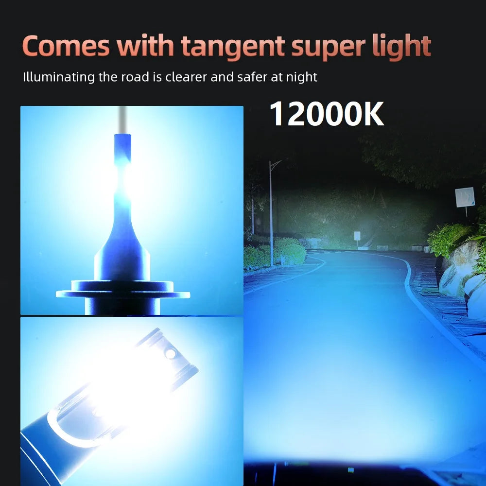 2Pcs H4 H7 H11 H10 LED Car Headlight Bulbs 3000K 6000K PSX24W 9005 HB3 9006 HB4 H8 H1 H3 Auto Lights Automobile Driving Fog Lamp