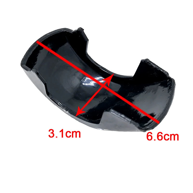 Black Chrome Car Gear Shift Knob Headball Lever Stick Pen Badge Cap Top Cover For Skoda Octavia MK2 II (04-08) II FL (08-11)