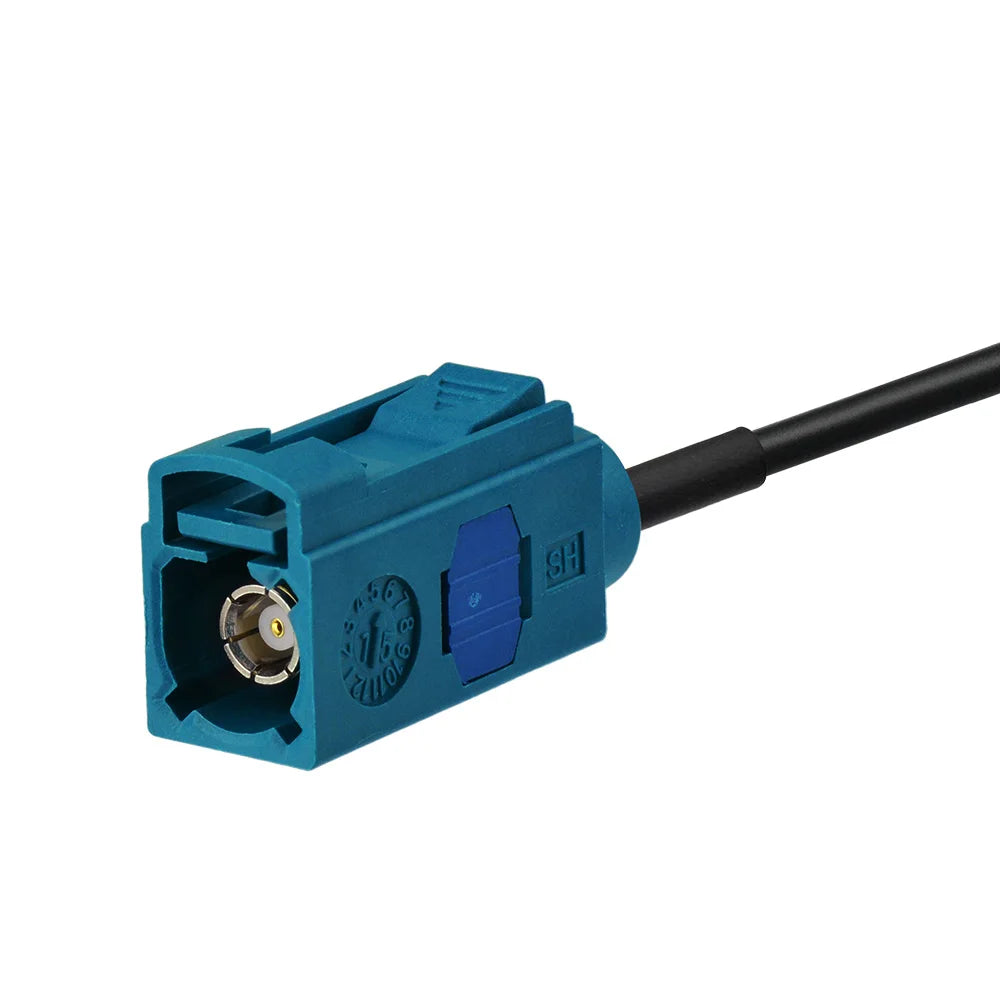 Eightwood Universal Car DAB Radio Active Antenna Fakra Z Female Glass Mount 300cm Cable for Alpine JVC Pure Highway Europe Auto