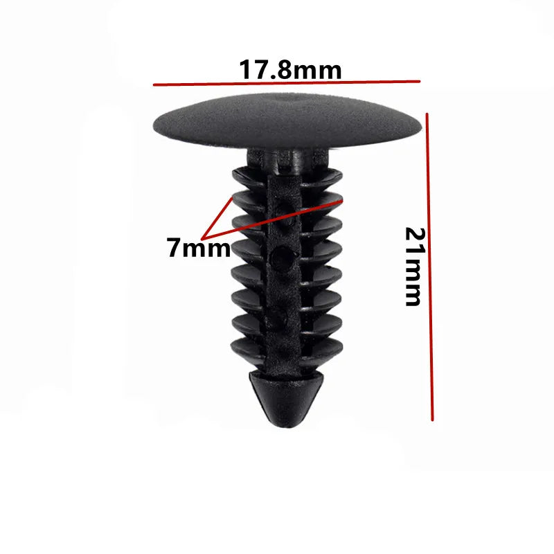 60Pcs 5mm 6mm 7mm 8mm 9mm 10mm Hole Car Bumper Rivet Fastener Auto Fender Trim Panel Screw Clips For Honda Nissan Toyota Hyundai
