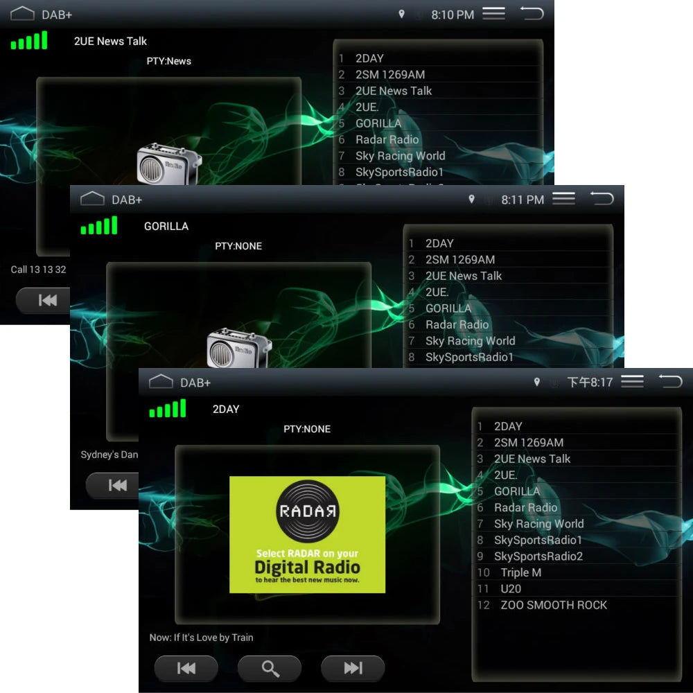 Podofo DAB Stereo Receiver In Car Antenna Digital DAB+ Adapter Tuner Box Audio USB Amplified Loop Antenna For Android Car Radio