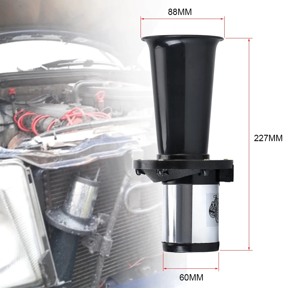 Car Air Horn Antique Ahooga Klaxon 12V Vintage OO-GA Classical for Ford Model T Style Old School Chrome 115DB Motorbike WLR-LB03