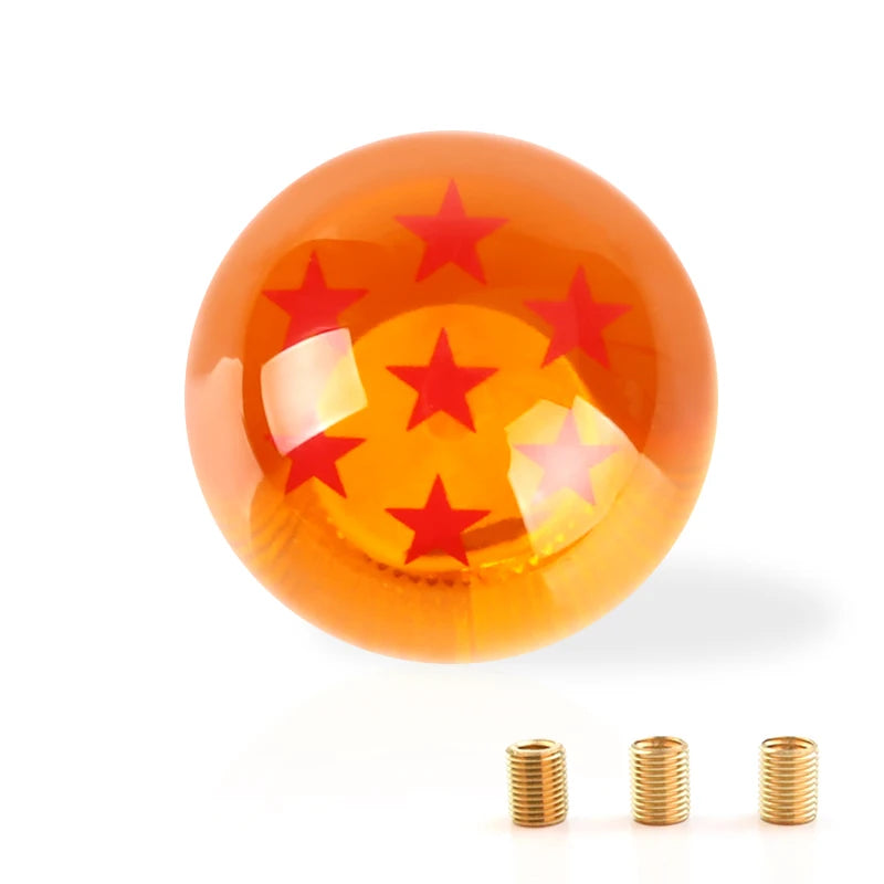 Universal Auto Shift Knob RARE Star BALL Z Orange BALL 54mm Diameter Gear SHIFT KNOB 1-7 STARS