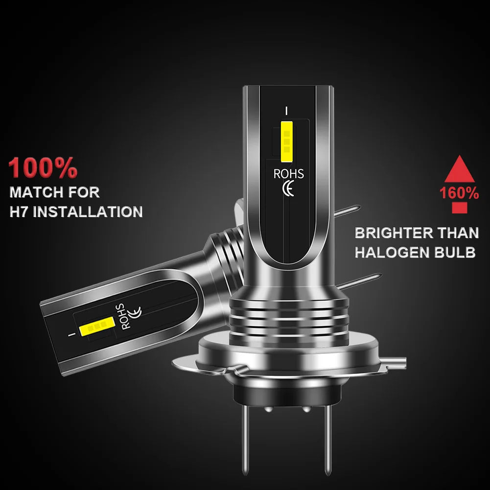 2Pcs H4 H7 H11 H10 LED Car Headlight Bulbs 3000K 6000K PSX24W 9005 HB3 9006 HB4 H8 H1 H3 Auto Lights Automobile Driving Fog Lamp