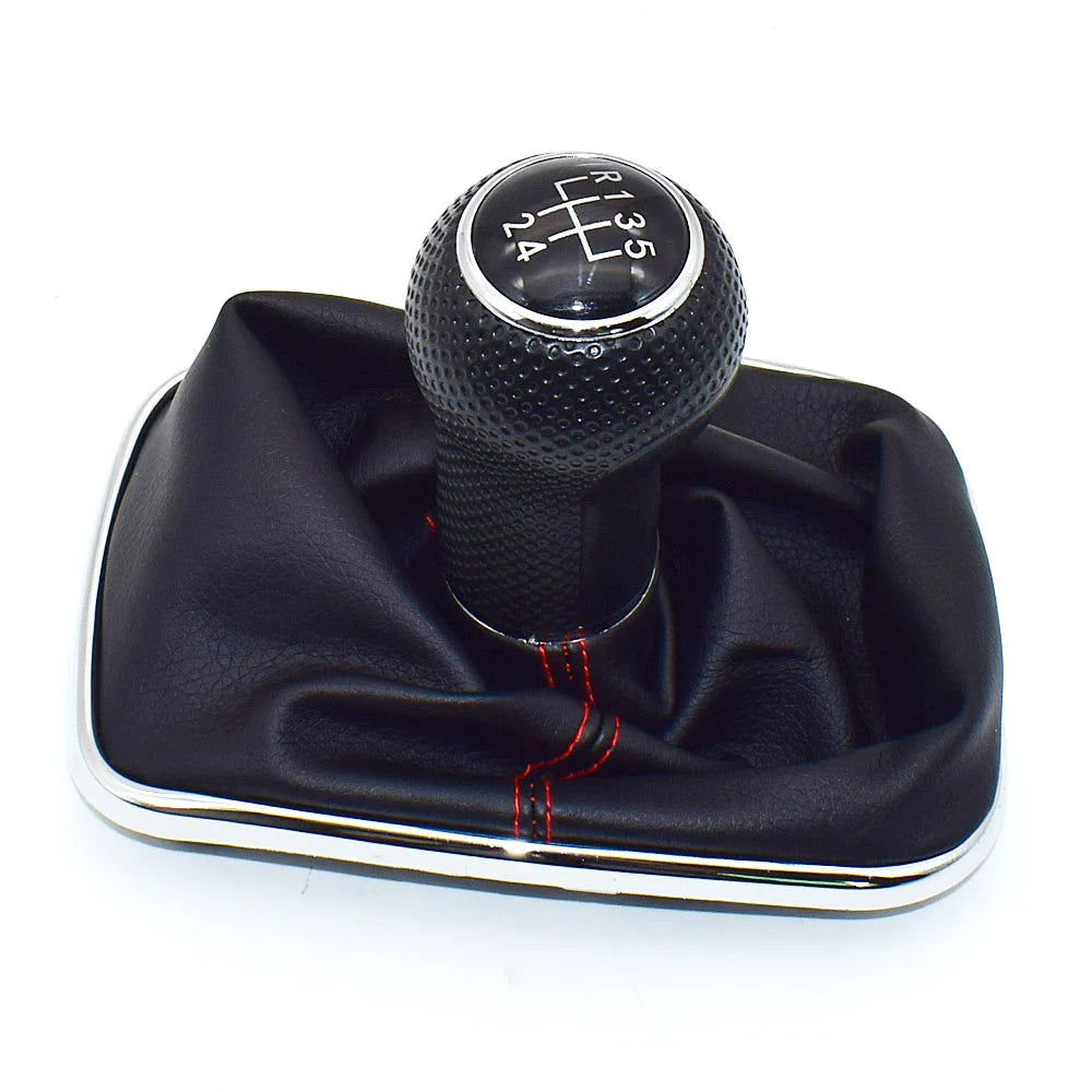 23mm For Volkswagen VW Golf 4 IV MK4 GTI R32 Bora Jetta 5 Speed Black Frame Gear Shift Knob Lever Gaiter Boot 1999-2004