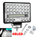 ALFU 2/1PCS 18/36/48/68 LED Waterproof 200W LED Work Light Bar Flood Spot Combo Driving Lamp Car Truck Offroad