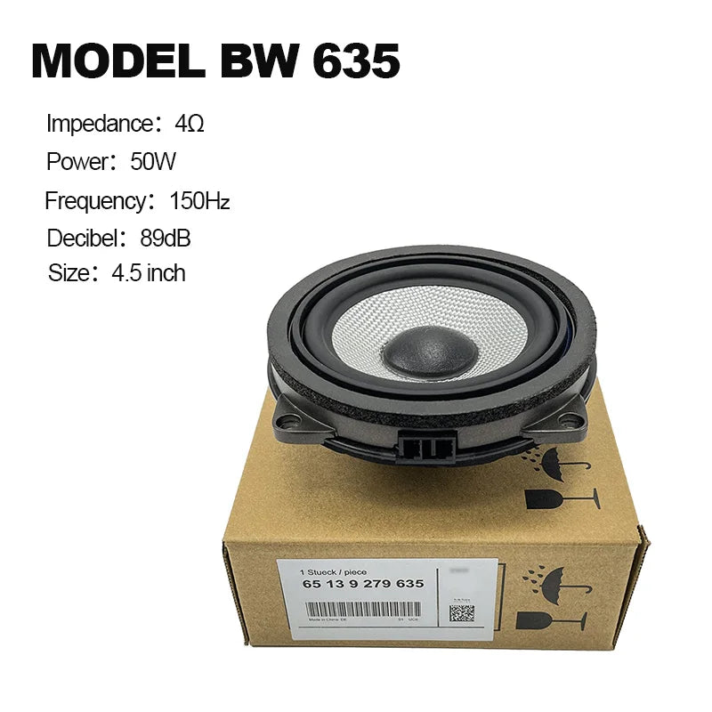 4.5 inch door midrange speaker For BMW G30 G20 F20 F25 F30 F32 G01 F48 F34 GT X1 X3 X4 series car loudspeakers audio stereo Horn