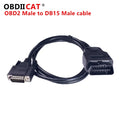 OBDIICAT 1M CAR OBD2 Male To DB15 Male OBDII Extension Diagnostic Tool Cable +16Pin To DB9 1.2m Connector 16 Pin to DB9 Female