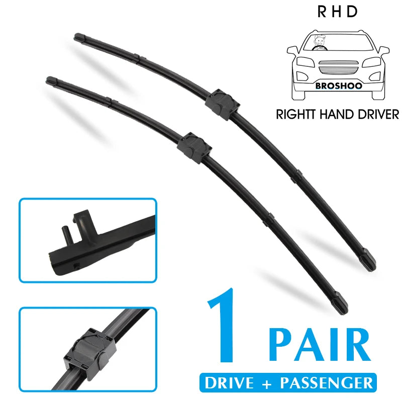 Car Wiper Blade For BMW 3 Series E92 24"+18" 2006-2009 Auto Windscreen Windshield Wipers Blade Window Wash Car Equipped Side Pin