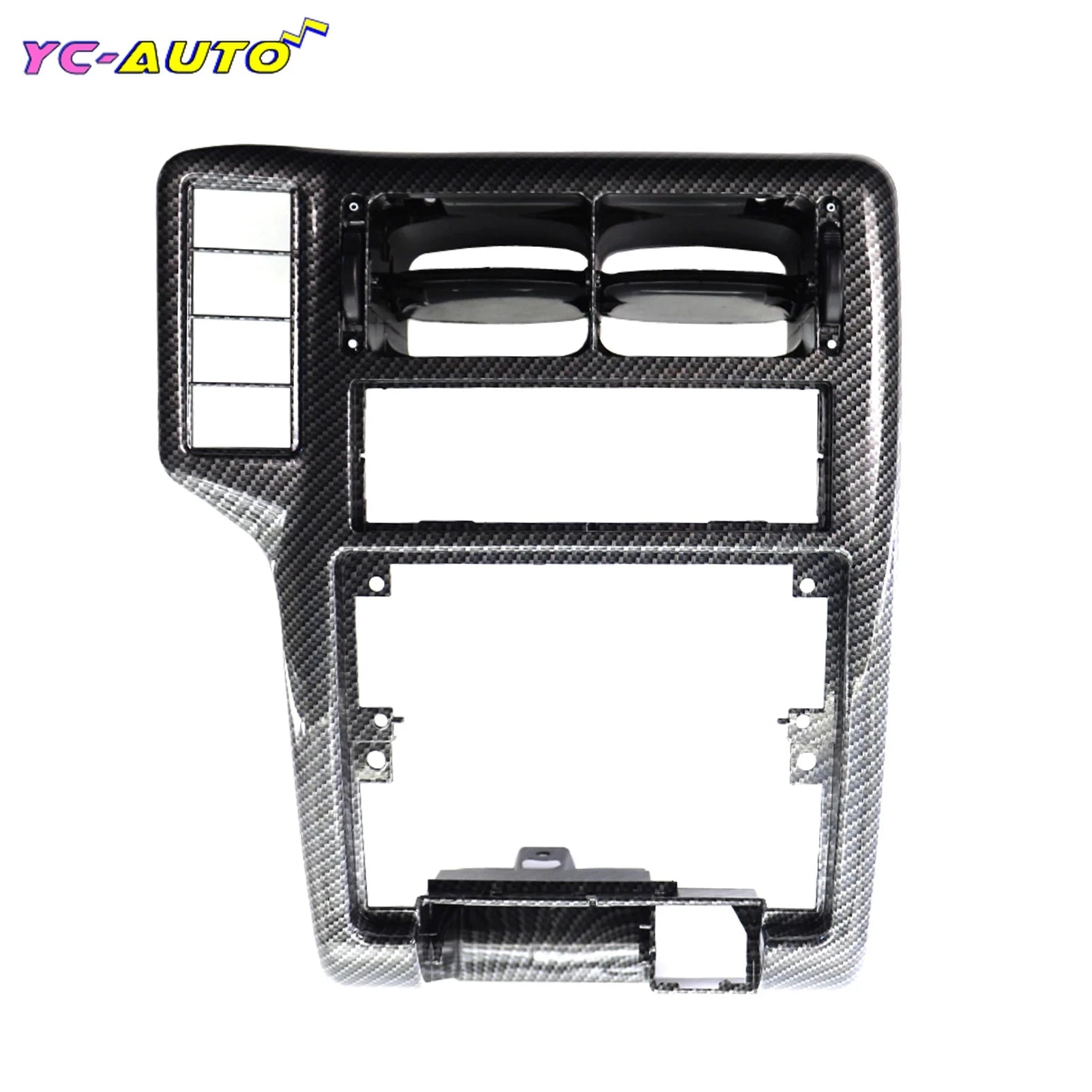 Car Center Console Replacement Air Vent Grille Carbon Fiber 6N1858069A 6N1858071A For VW Polo 6N 94-97 /Caddy 98-202/Vento 95-99