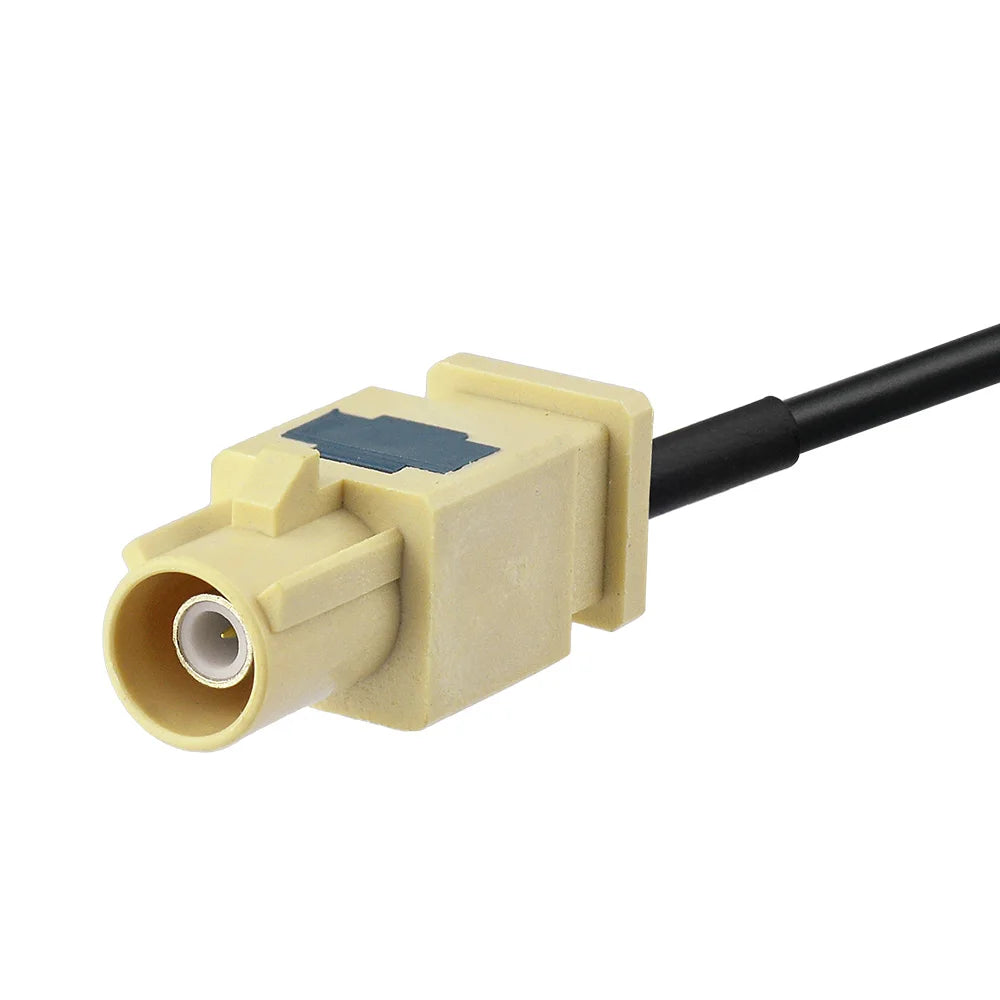 Eightwood Universal Car DAB Radio Active Antenna Fakra Z Female Glass Mount 300cm Cable for Alpine JVC Pure Highway Europe Auto