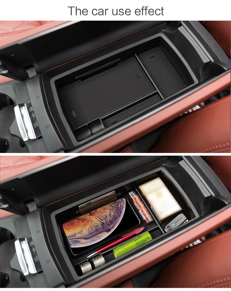 for Peugeot 3008 4008 5008 2017 - 2023 GT Central Console Armrest Storage Box Stowing Tidying Accessories