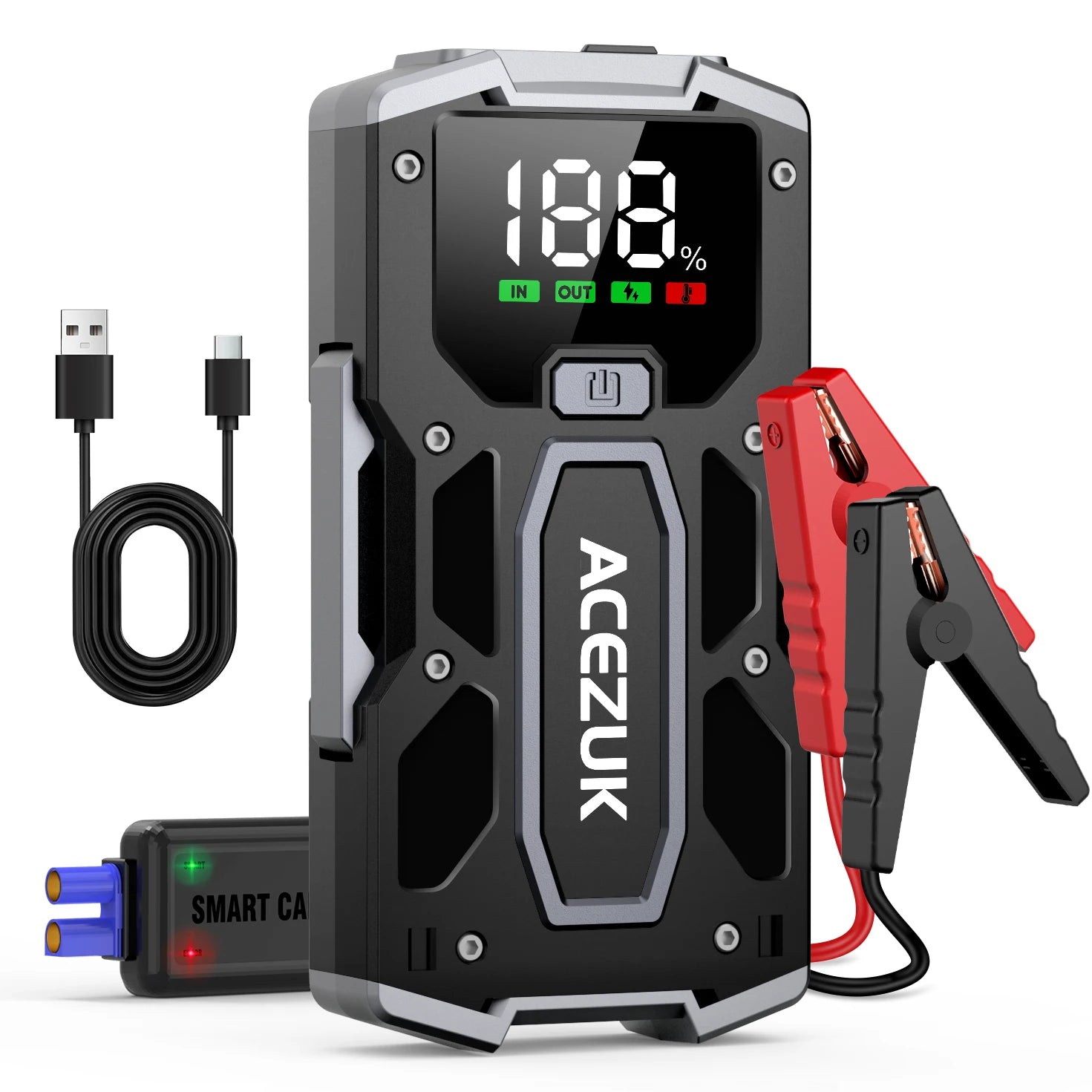 12800mAh 3000A Car Jump Starter Power Bank 12V Portable Car Battery Booster Charger Starting Device Petrol Diesel Car Starter
