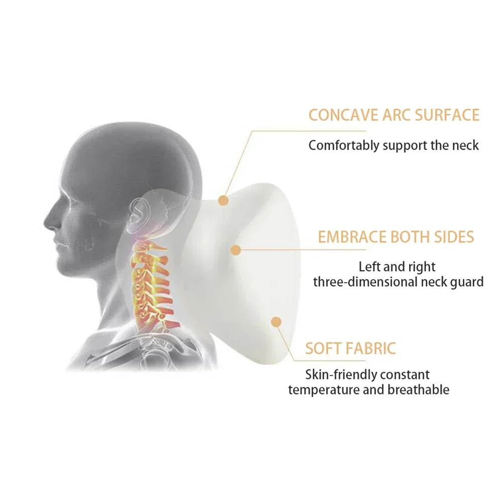 Car Neck Headrest Pillow Support Cushion Car Breathable Memory Foam Slow Rebound Guard Car Lumbar Pillow Car Accessories