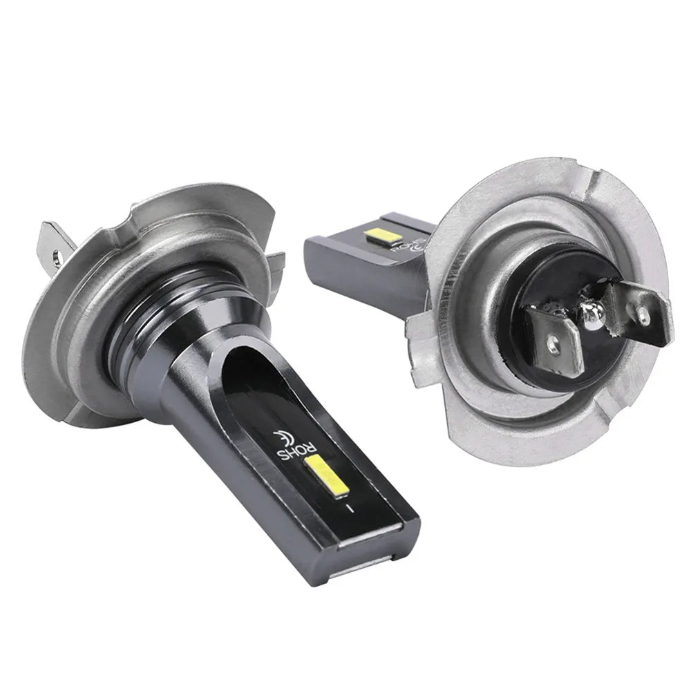 2pcs Auto LED Headlight CSP H7 LED Headlight Replace Xenon Hi/Low Kit Bulbs Beam 6000K Canbus Error Free 12V 24V Aluminum Alloy