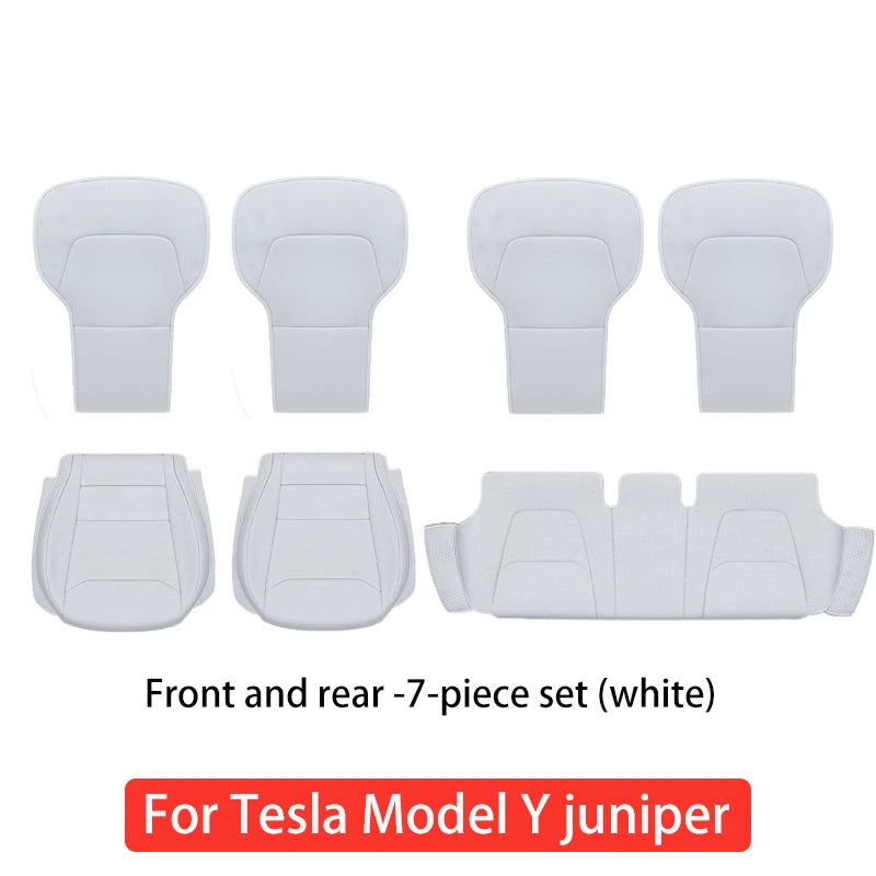 For Tesla Model Y 2025 2026 juniper Ventilation leather seat cover cushion Breathability Comfortable  seat Interior accessories