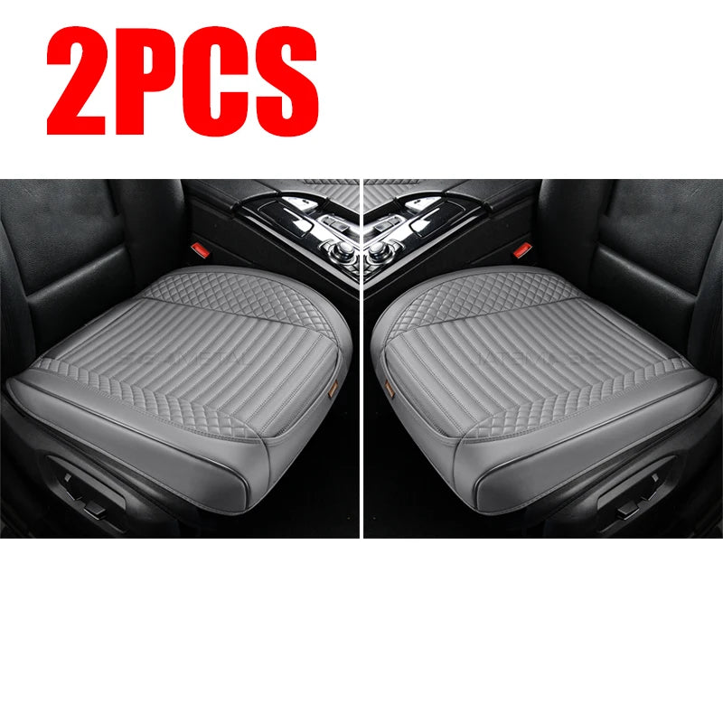 SEAMETAL Full-Wrapped Car Seat Cover Breathable Hole PU Car Front Seat Cushion Universal Anti Slip Auto Chair Protector Cover