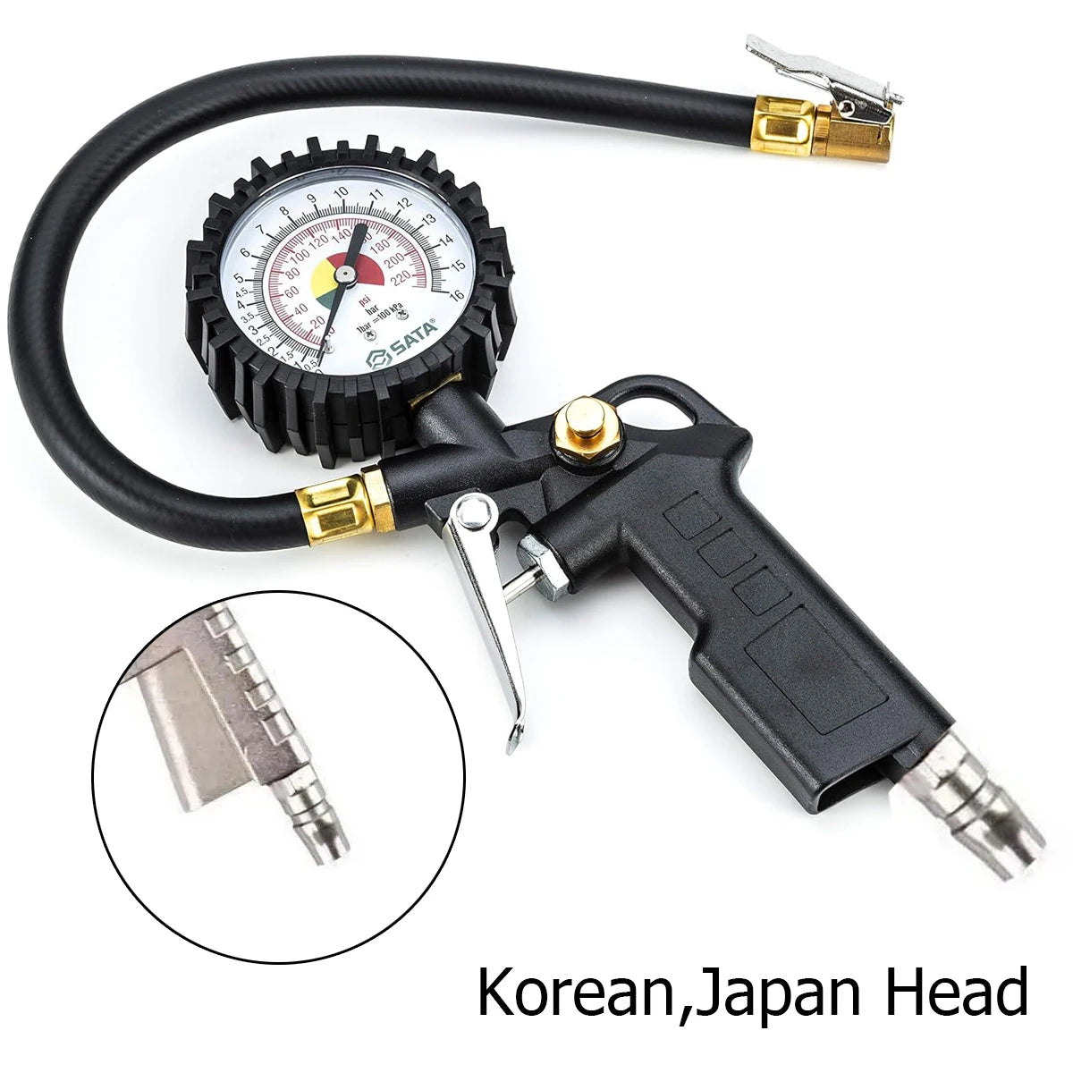 Multifunctional Tire Air Pressure Monitoring Gauge Tires Examination Tools Tool Meter Car Inflation Gun Inspection Tyre Parts