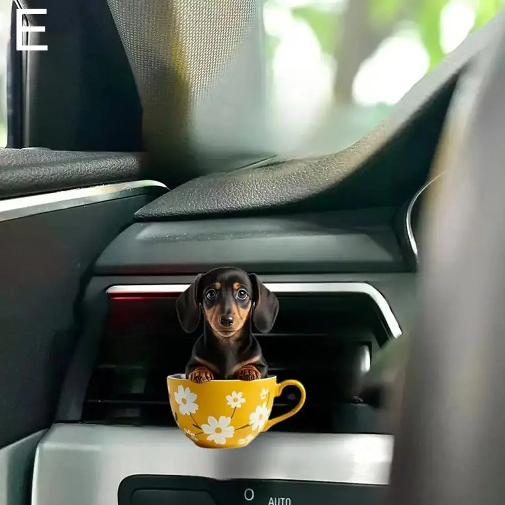 Cute Cartoon 2D Kitten Ventilation Clip Car Air Freshener Car Air Conditioner Air Outlet Aroma Diffuser Auto Interior Decoration