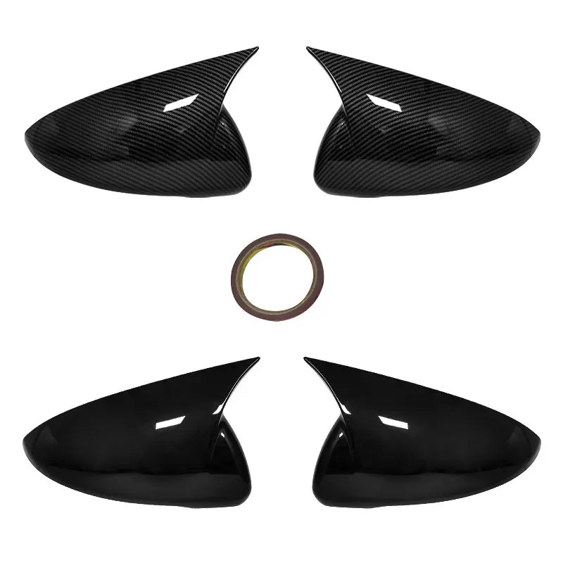 For KIA K3 Cerato Forte 2019 2020 2021 2022 Rearview Side Mirror Cover Wing Cap Exterior Door Rear View Case Trim Carbon Fiber