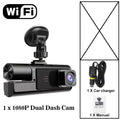 WIFI 3 Camera Car DVR Mini 1080P Inside Vehicle Dash Cam Three Channel DVRs Recorder Video Registrator Mini Dashcam Camcorder