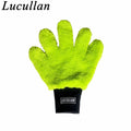 Lucullan Double Side Microfiber 5 Finger Mitt Super Soft Scratch Free Flexibility Conforms To Any Shape