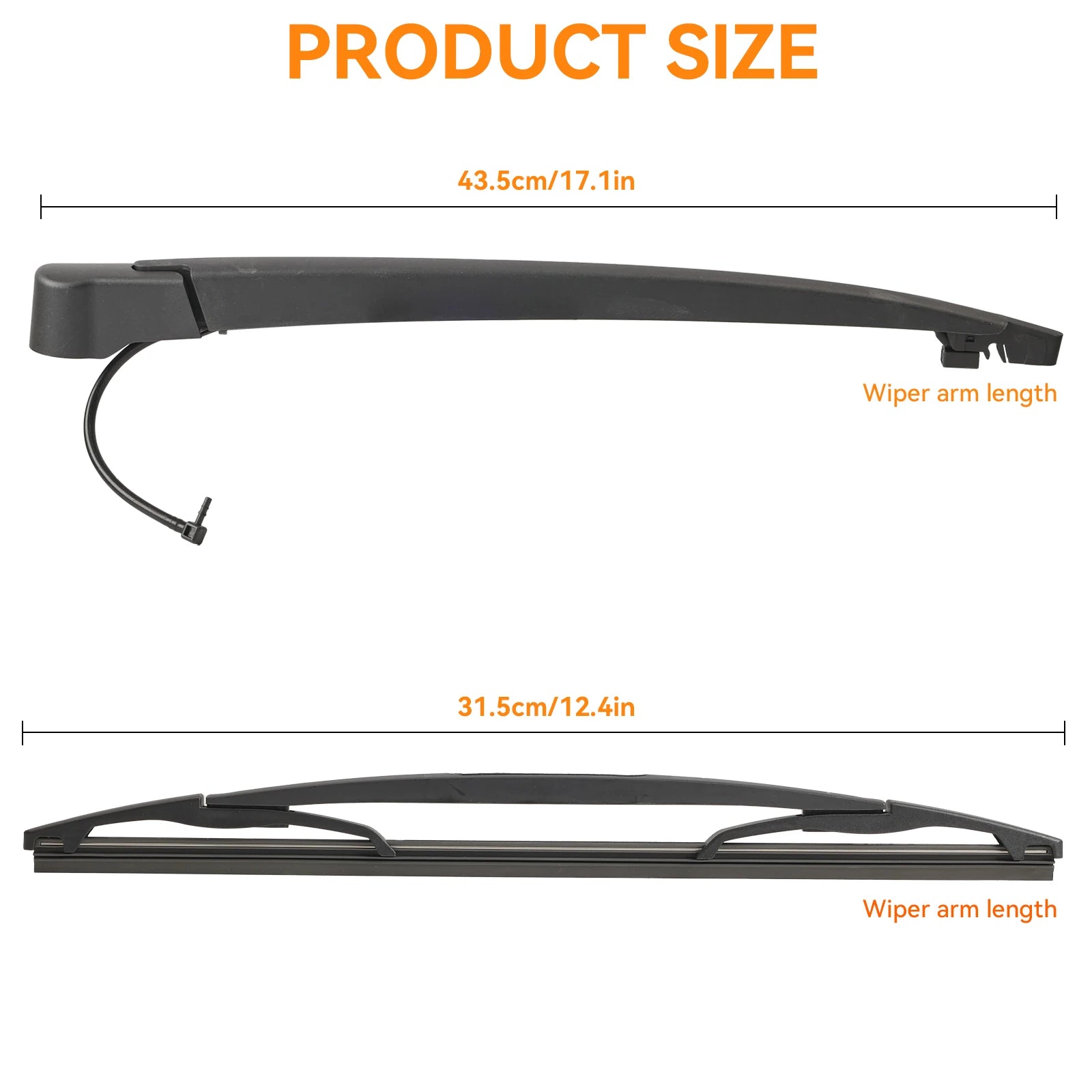 Car Rear Windshield Kit Wiper Arm Blade Set For Chevrolet Suburban 1500 2500 Tahoe 2014 2013 2012 2011 2010 2009 2008 2007