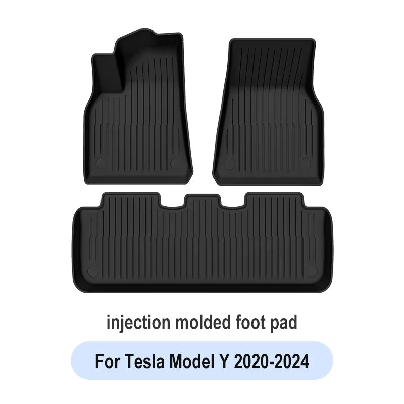 Car Floor Mats for Tesla Model 3 Y 2019-2025 Car Four Seasons Waterproof Non-slip Floor Mat NEW TPE Special Car Accessories