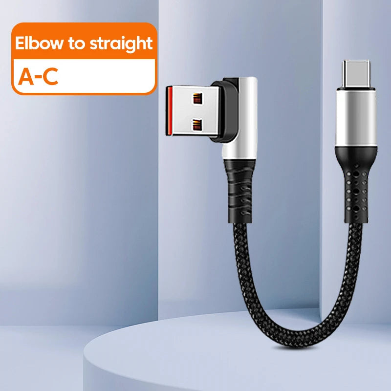 Elough 0.25/0.5M 6A USB Cable Type C Fast Charging Cable Data Cord Power Bank Wire For iPhone 15 IPad C To C cavo usb type c