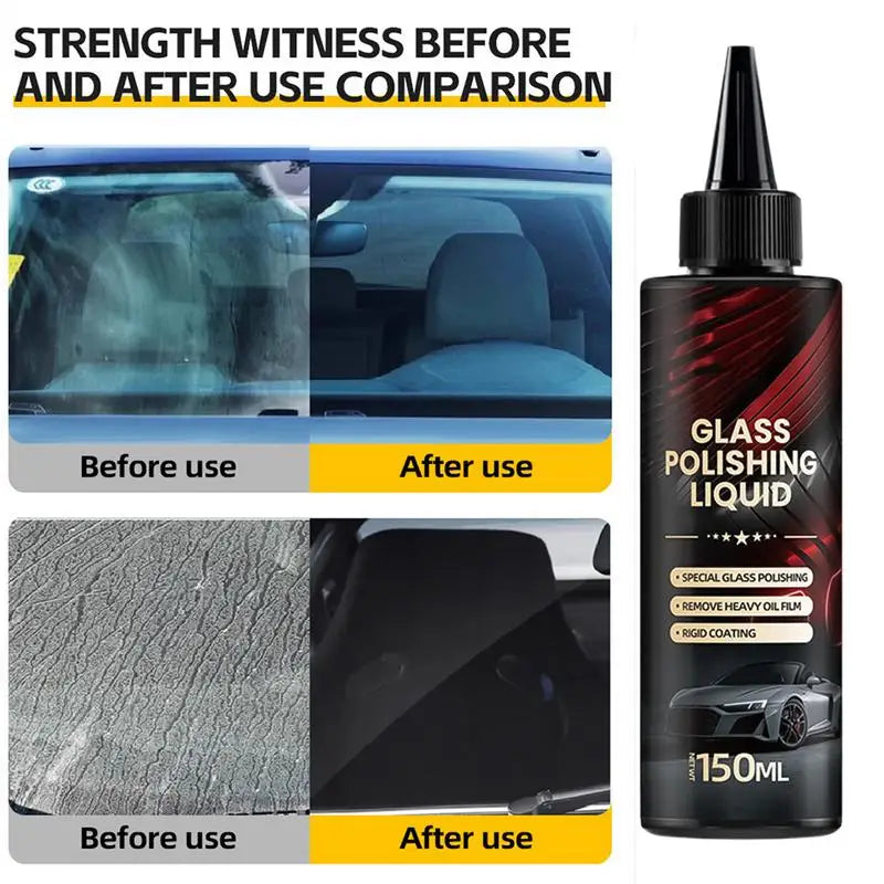 150ml Car Glass Oil Film Remover Anti Rain Coating Auto Glass Hydrophobic Car Liquid Windshield Mirror Mask Auto Polish Kit