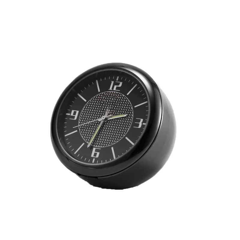 Car Clock Luminous Mini Automobiles Internal Stick-On Digital Watch Mechanics Quartz Clocks Auto Ornament 40mm 43mm