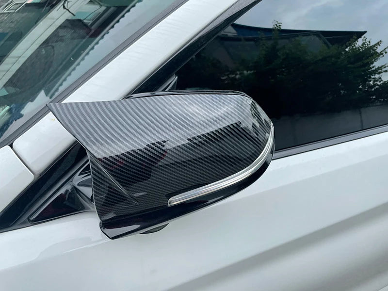 Excellent Rearview Replacement Carbon Fiber Pattern For BMW X1 F48 X2 F39 Z4 G29 1 2 series F45 F46 F52 F40 Mirror Cover caps