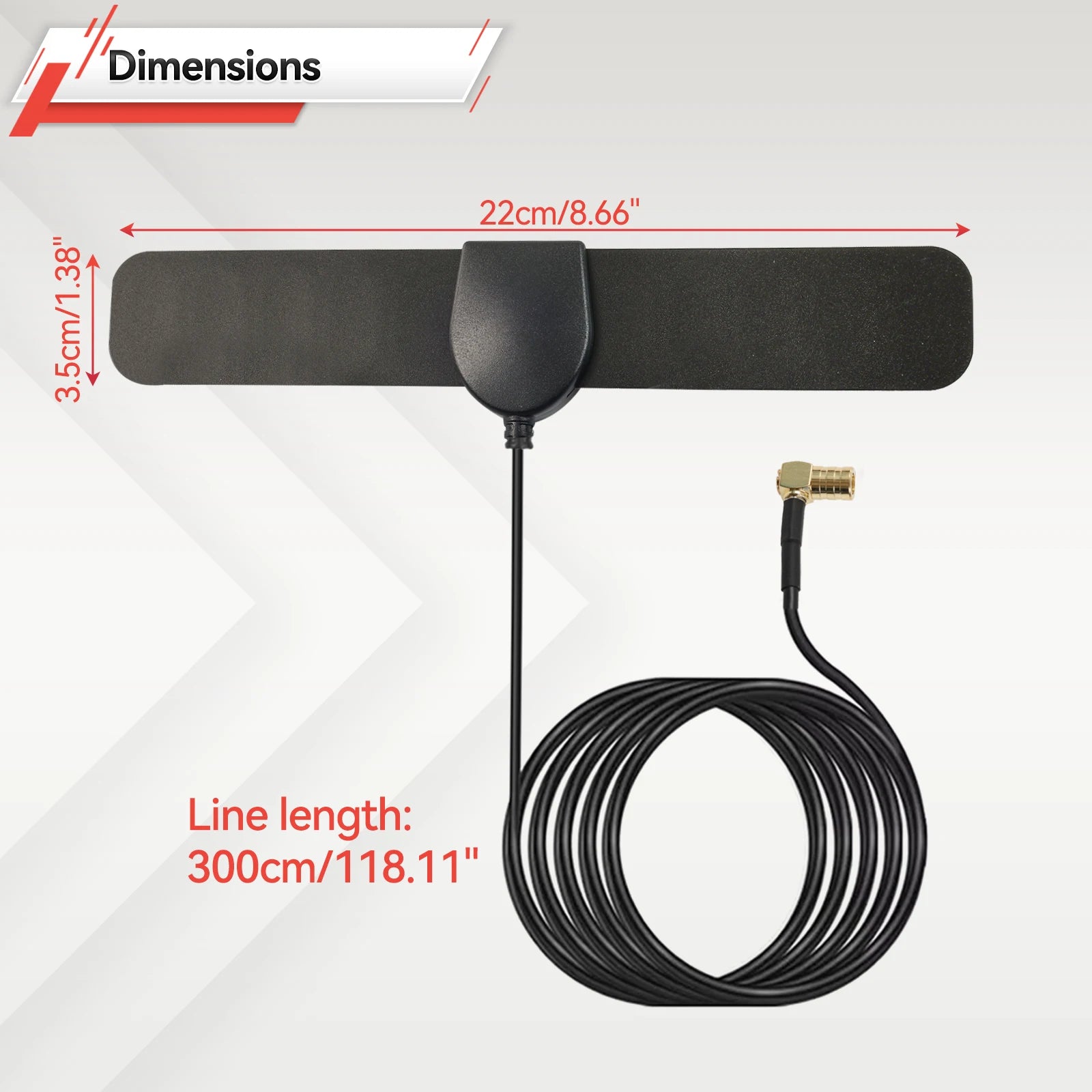 For JVC Kenwood Sony Alpine 1pc Universal Car Radio Stereo Glass Amplified DAB+FM Aerial Plug & Play VHF UHF Auto Antenna Signal