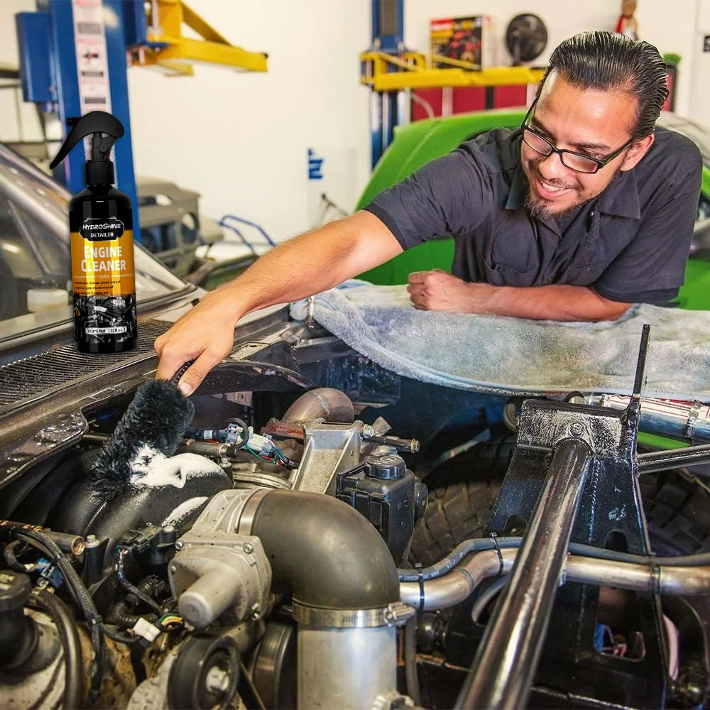 Hydroshine Engine Bay Cleaner Care  Heavy Oil Dust Clean Spray for Car Engine Powerful Decontamination Compartment Cleaning Tool