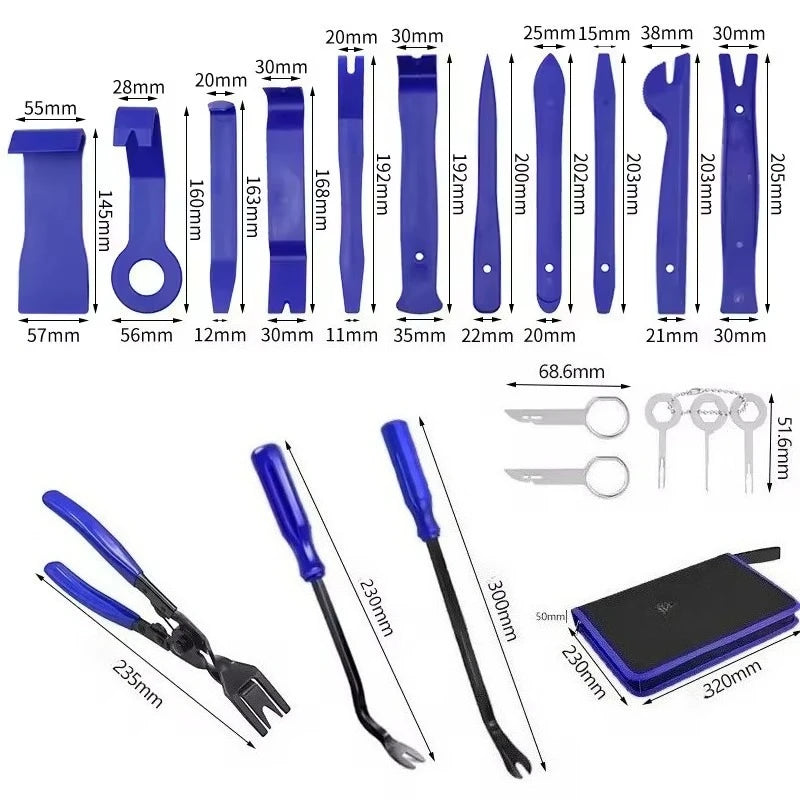 Car Hand Tool Set Car Disassembly Tools Kit Stereo Repair DVD Repair Tool Dashboard Removal Tools Interior Plastic Trim Panel