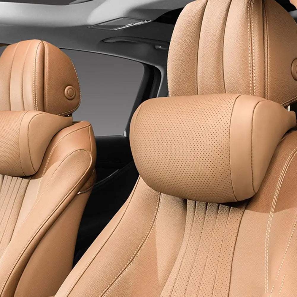 1/2Pcs 3D Car Neck Pillow Car Seat Headrest Pillow Auto Memory Cotton Protector Cushion For Universal Travel Car Head Support