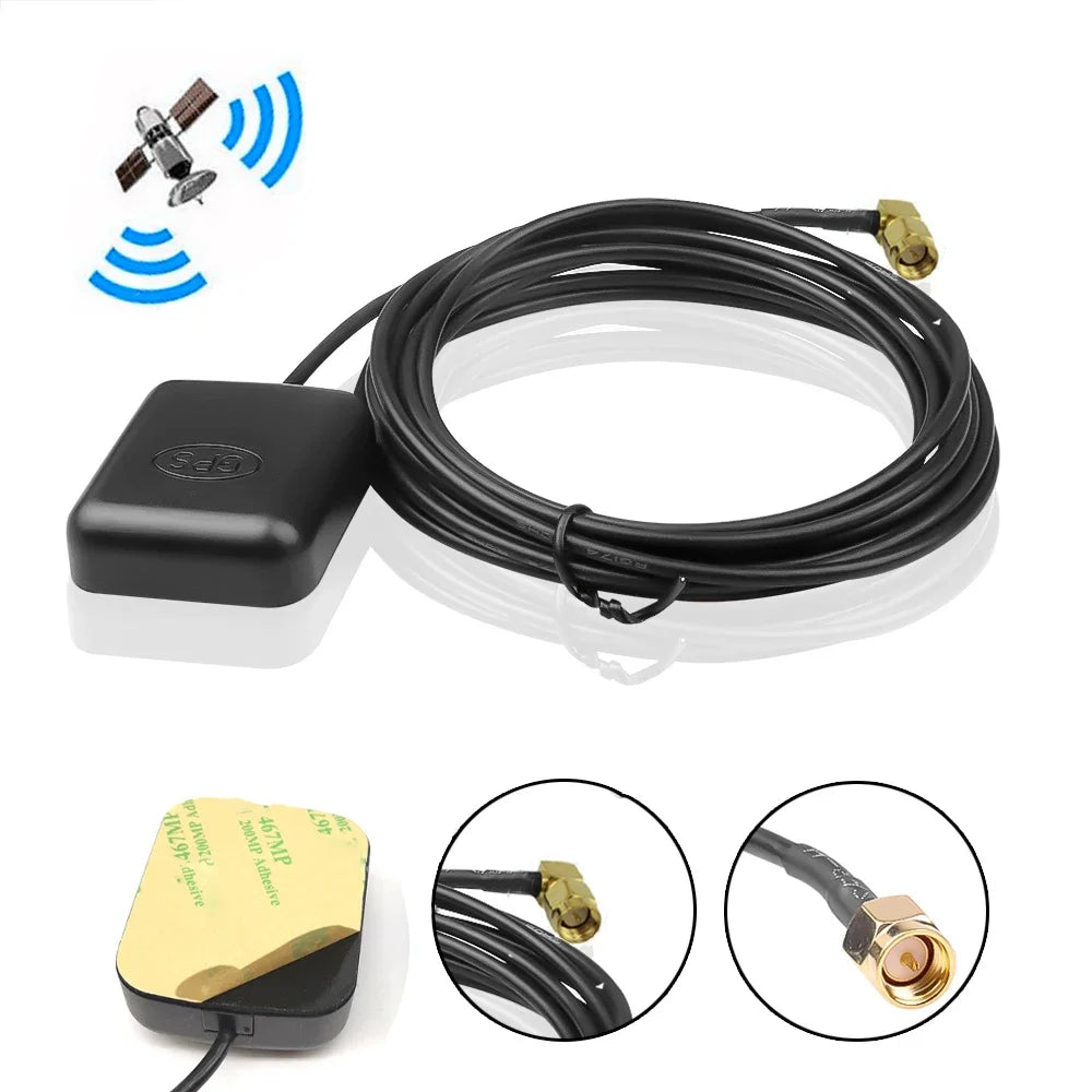 Car GPS Antenna SMA Connector 3 meter Cable GPS Receiver Auto Aerial Adapter For Car Navigation Camera Mp5 Player