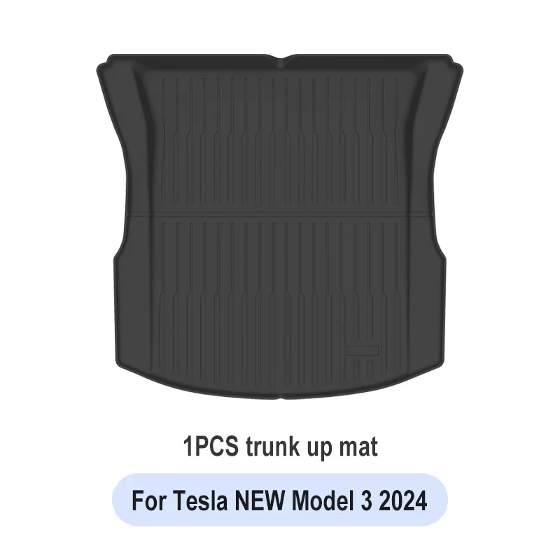 2023-2025 For Tesla Trunk Mat For  Model 3 highland Floor Mat  Luggage Mat TPE waterproof Anti-Slip Set Floor Liner Mats