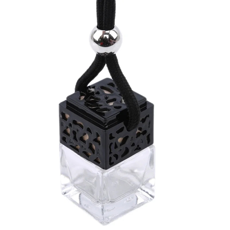 Air Freshener Ornament Perfume Bottle Pendant Essential Oils Auto Car Perfume Bottle Hanging Glass Bottle Car-styling
