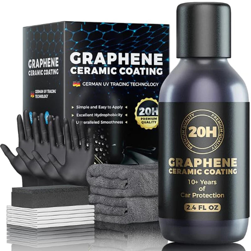 20H Advanced Nano Graphene Ceramic Coating for Cars Unique UV Technology & Extremely Hydrophobic Car Ceramic Coating Kit