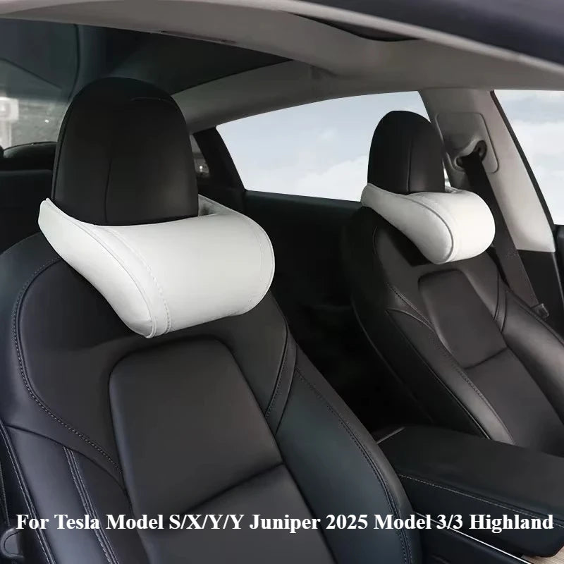 For Tesla Model S/X/Y/Y Juniper 2025 Model 3/3 Highland Neck Pillow Headrest Pillow Seat Neck Rest Auto Seat Head Support Pillow