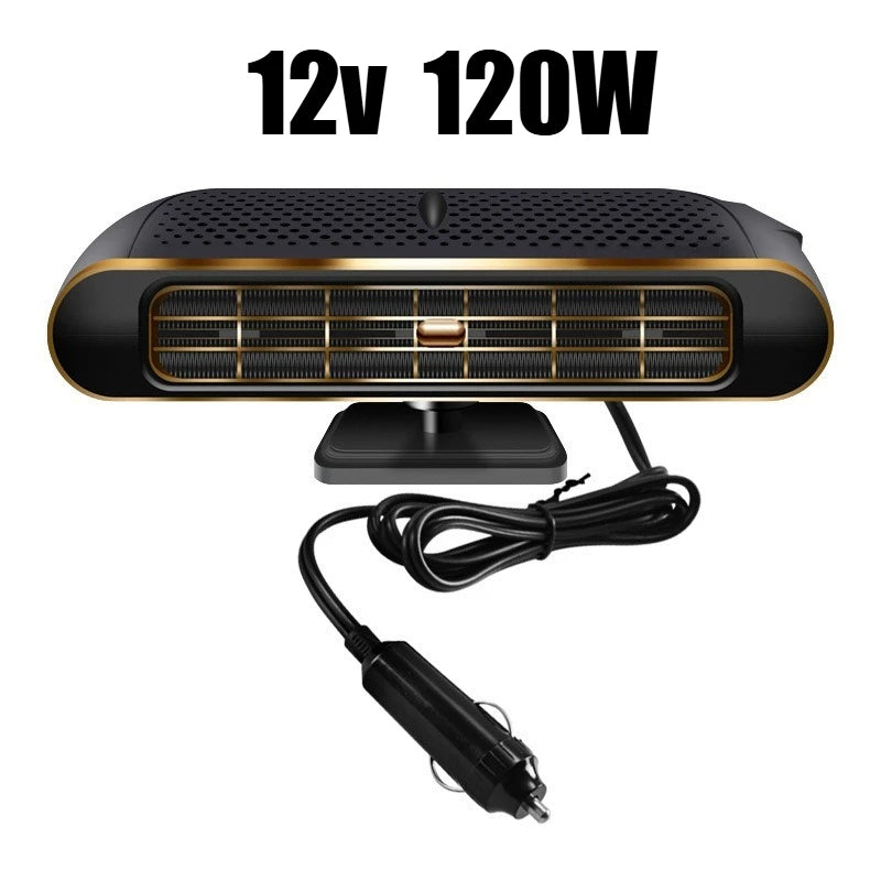 Electric Car Heater Air Cooler Fan 12V Portable Demister Defroster Heating Fan 120W Dryer Windshield Defogging Accessroies