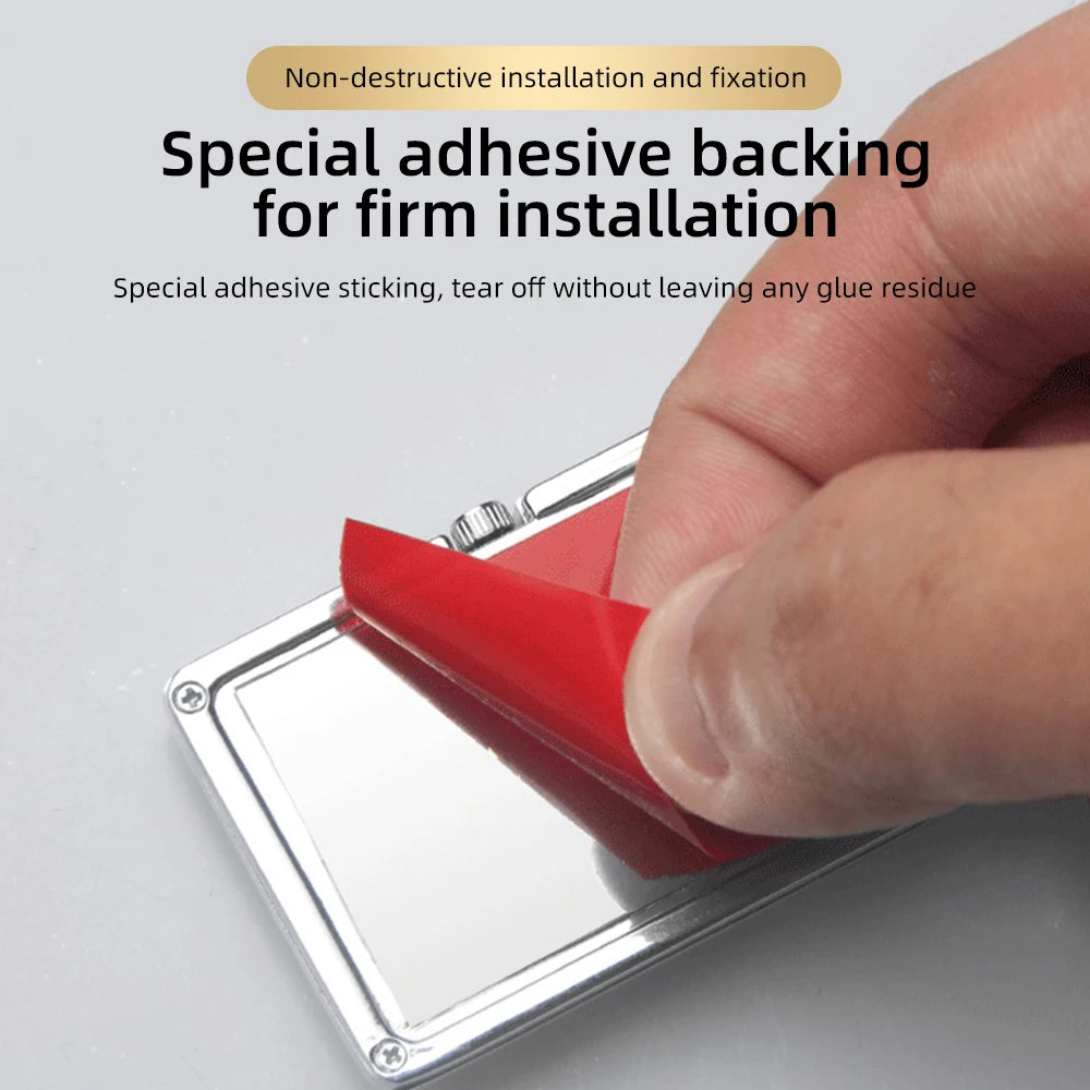 Auto Fashion Car Air Conditioning Vent Electronic Quartz Clock Square Vertical Car Clock Car Luminous Electronic Clock